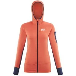 MILLET RUTOR THERMAL HOODIE W CORAL CHROME/SAPHIR 23