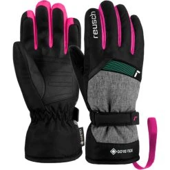 REUSCH FLASH GORE-TEX JR BLACK/BLACK MEL/PINK GLO 23