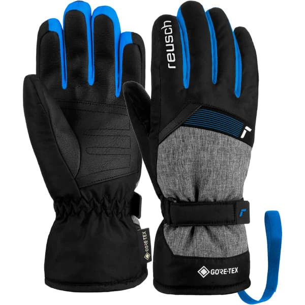 REUSCH FLASH GORE-TEX JR BLCK/BLCK MEL/BRILL BLUE 23 4 REUSCH FLASH GORE-TEX JR BLCK/BLCK MEL/BRILL BLUE 23 – Image 2