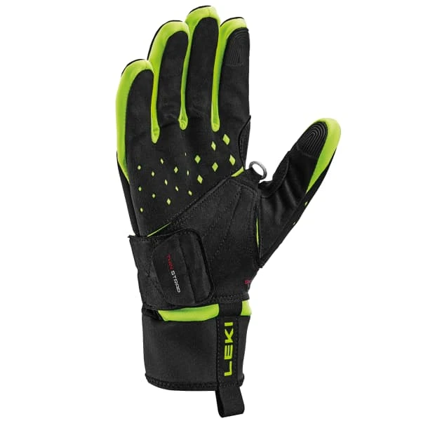LEKI HRC RACE SHARK GLOVES BLACK/YELLOW 23 4 LEKI HRC RACE SHARK GLOVES BLACK/YELLOW 23 – Image 2