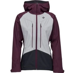 BLACK DIAMOND W DAWN PATROL HYBRID SHELL WHITE BLACKBERRY BLACK 23