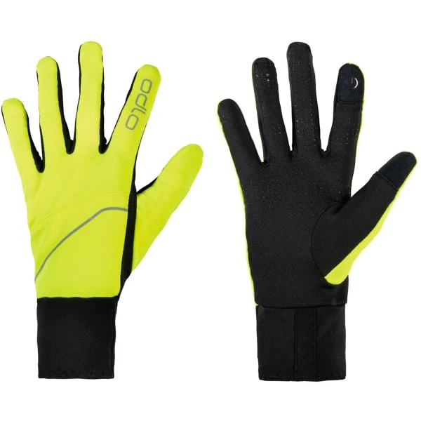 ODLO GLOVES INTENSITY SAFETY YELLOW 23 2 ODLO GLOVES INTENSITY SAFETY YELLOW 23