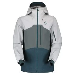 SCOTT JKT M'S VERTIC 3L LIGHT GREY/GREY GREEN 23