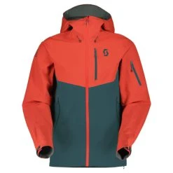 SCOTT JKT M'S EXPLORAIR 3L MAGMA RED/ARUBA GREEN 23