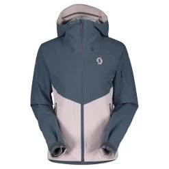 SCOTT JKT W'S EXPLORAIR 3L METAL BLUE/SWEET PINK