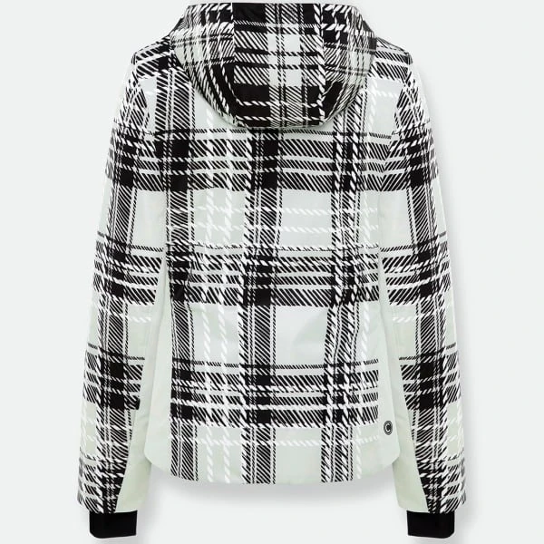 COLMAR LADIES FANCY CHECK SKI JACKET BLACK/PURITY/WHITE-P 23 4 COLMAR LADIES FANCY CHECK SKI JACKET BLACK/PURITY/WHITE-P 23 – Image 2