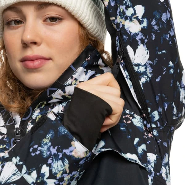ROXY SHELTER JK TRUE BLACK BLACK FLOWERS 23 7 ROXY SHELTER JK TRUE BLACK BLACK FLOWERS 23 – Image 5