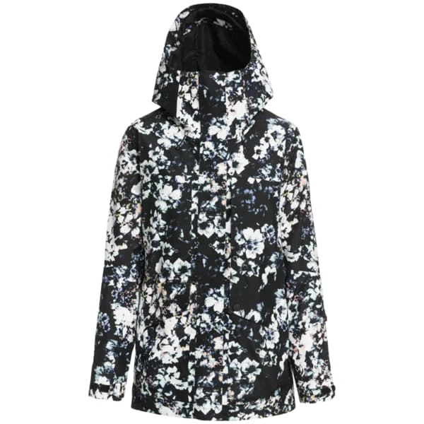 ROXY GORE-TEX GLADE PRINTED JK TRUE BLACK BLACK FLOWERS 23 3 ROXY GORE-TEX GLADE PRINTED JK TRUE BLACK BLACK FLOWERS 23