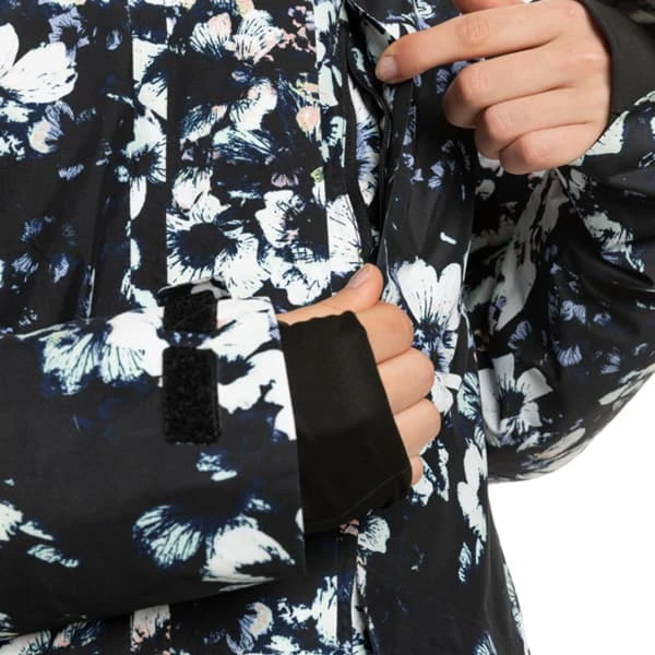 ROXY GORE-TEX GLADE PRINTED JK TRUE BLACK BLACK FLOWERS 23 6 ROXY GORE-TEX GLADE PRINTED JK TRUE BLACK BLACK FLOWERS 23 – Image 4