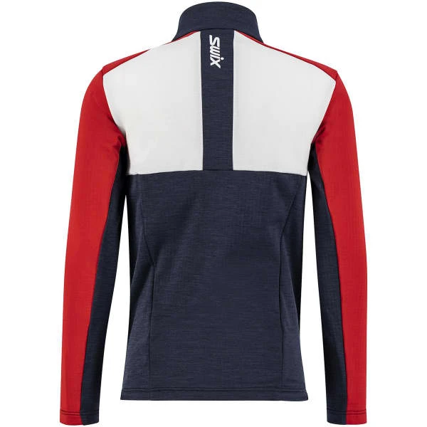 SWIX INFINITY MIDLAYER JACKET M DARK NAVY/SWIX RED 23 4 SWIX INFINITY MIDLAYER JACKET M DARK NAVY/SWIX RED 23 – Image 2