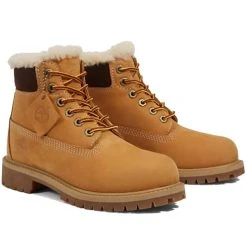 TIMBERLAND 6 IN PREMIUM WP SHEARLING LINED BOOT JR WHEAT 22 9 TIMBERLAND 6 IN PREMIUM WP SHEARLING LINED BOOT JR WHEAT 22 -Dainese shop 9 118007 6 in premium wp shearling lined boot jr wheat tb0a1bei231 03