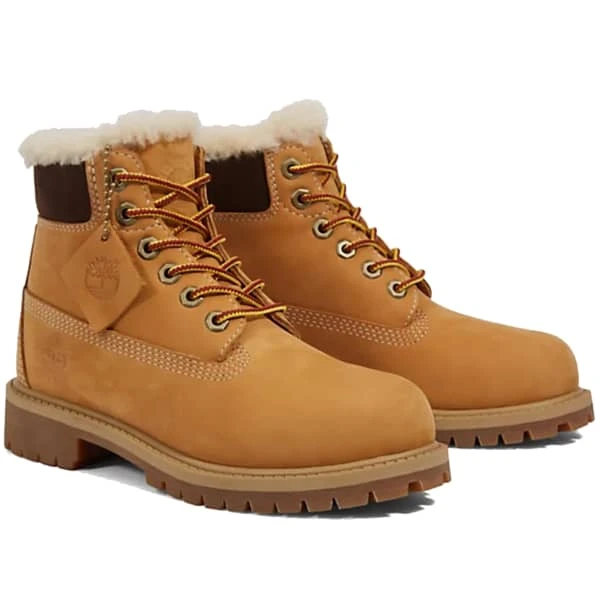 TIMBERLAND 6 IN PREMIUM WP SHEARLING LINED BOOT JR WHEAT 22 5 TIMBERLAND 6 IN PREMIUM WP SHEARLING LINED BOOT JR WHEAT 22 – Image 3