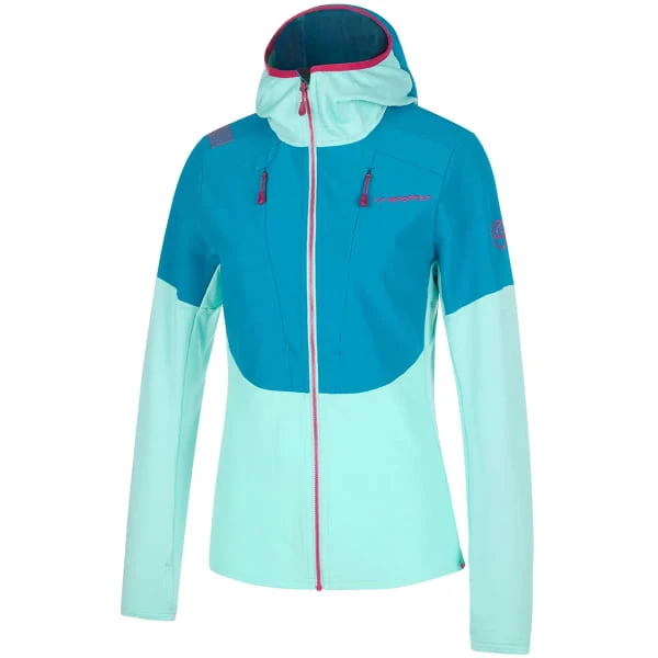 LA SPORTIVA SESSION TECH HOODY W TURQUOISE CRYSTAL 23 3 LA SPORTIVA SESSION TECH HOODY W TURQUOISE CRYSTAL 23
