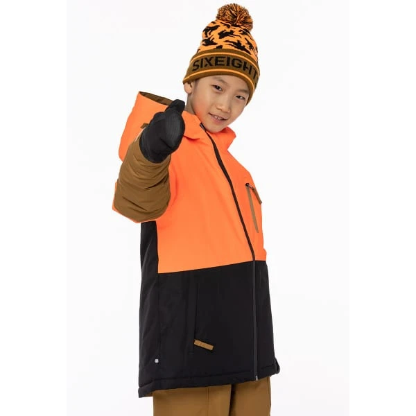 686 BOYS HYDRA INSULATED JKT FLURO ORANGE CLRBLK 23 6 686 BOYS HYDRA INSULATED JKT FLURO ORANGE CLRBLK 23 – Image 4