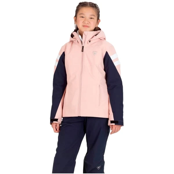 ROSSIGNOL GIRL SKI JKT POWDER PINK 23 2 ROSSIGNOL GIRL SKI JKT POWDER PINK 23