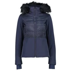CMP WOMAN JKT ZIP HOOD BLACK BLUE 23