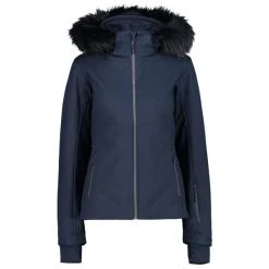 CMP WOMAN JKT ZIP HOOD BLACK BLUE 23