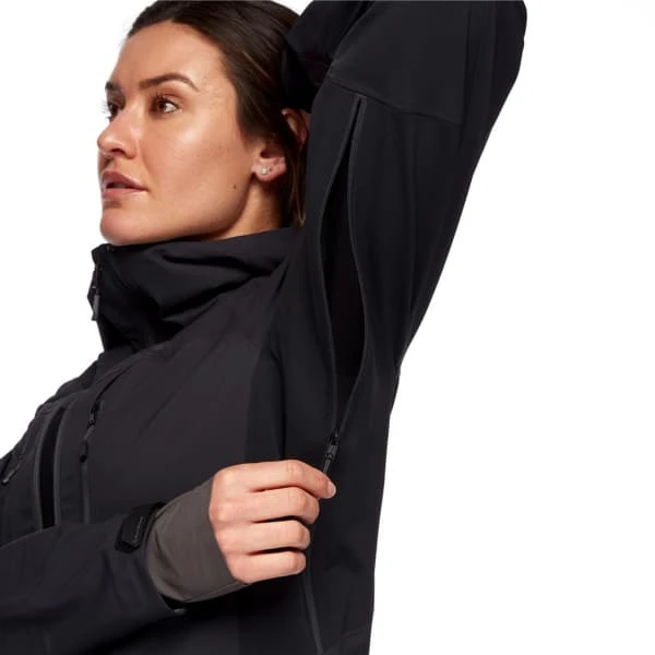 BLACK DIAMOND W DAWN PATROL HYBRID SHELL BLACK 22 6 BLACK DIAMOND W DAWN PATROL HYBRID SHELL BLACK 22 – Image 4