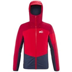 MILLET M WHITE INS JKT M SAPHIR/DEEP RED 23