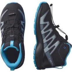 SALOMON XA PRO V8 MID CSWP JR BLACK/MONUMENT/HAWAIIAN OCEAN 22 11 SALOMON XA PRO V8 MID CSWP JR BLACK/MONUMENT/HAWAIIAN OCEAN 22 -Dainese shop 9 92907 xa pro v8 mid cswp j black monument hawaiian ocean l41344900 05