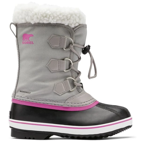 SOREL CHILDRENS YOOT PAC NYLON WP CHROME GREY/BLACK 22 3 SOREL CHILDRENS YOOT PAC NYLON WP CHROME GREY/BLACK 22