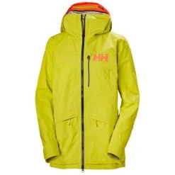 HELLY HANSEN W AURORA INFINITY SHELL JKT SWEET LIME 22