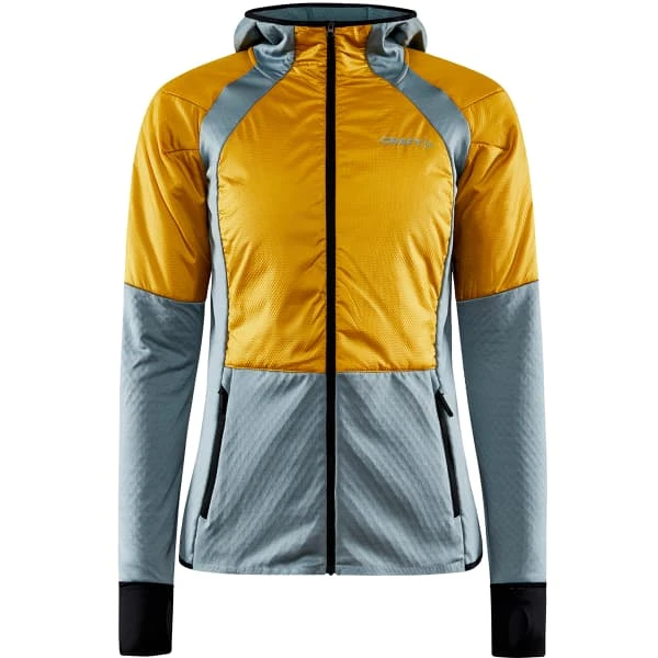 CRAFT ADV HYBRID THERMAL MIDLAYER W GREY/YELLOW 22 3 CRAFT ADV HYBRID THERMAL MIDLAYER W GREY/YELLOW 22